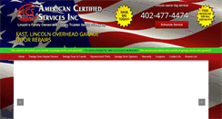 Desktop Screenshot of garagedoorservice-lincoln.com
